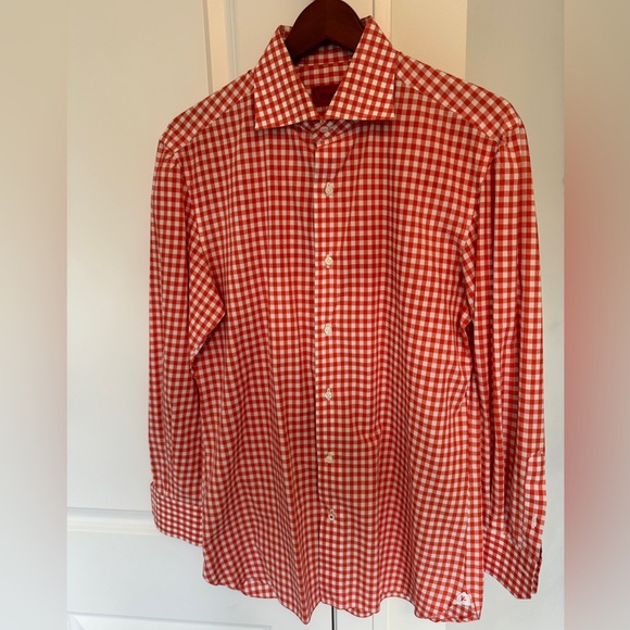 Isaia Cotton Dress Shirt Size 15.5 39 (Pristine Condition) - Picture 2 of 4